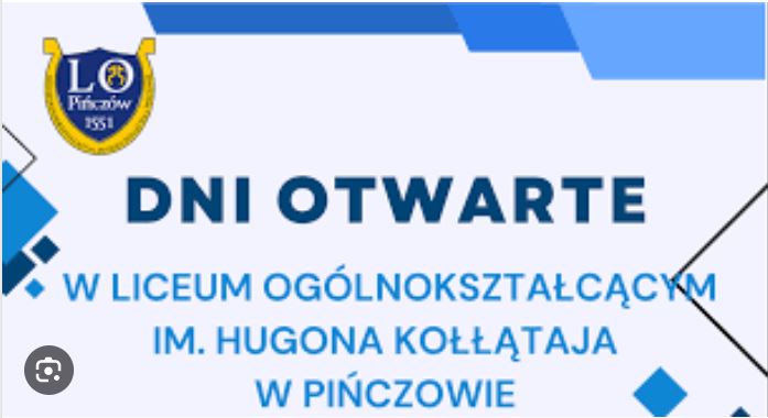 Liceum Ogólnokształcącego im. Hugona Kołłątaja w Pińczowie - Zaproszenie